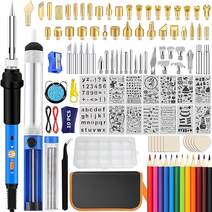 116pcs Wood Burning Kit, Professional Wood Burning